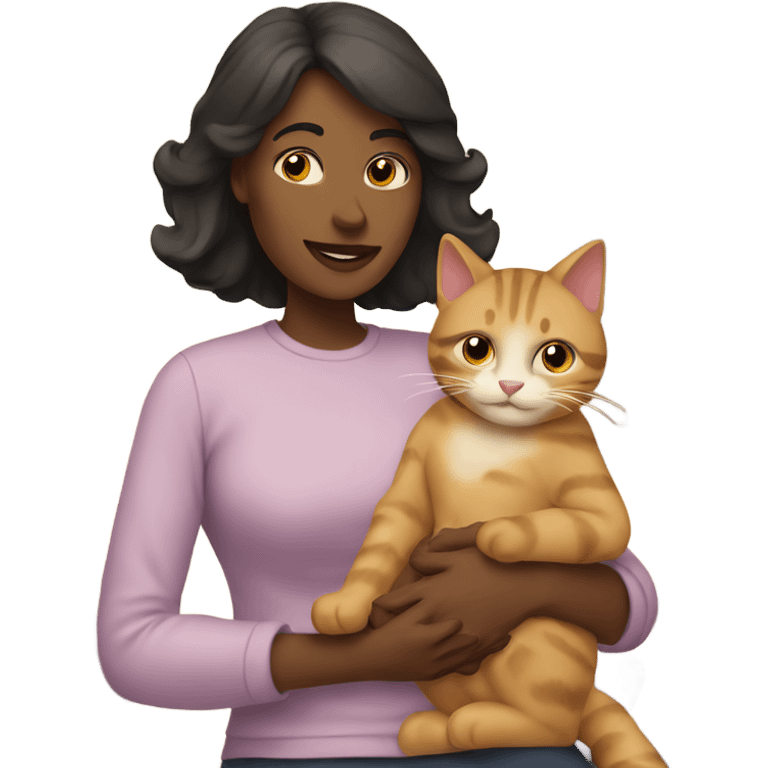 Mom hold cat emoji