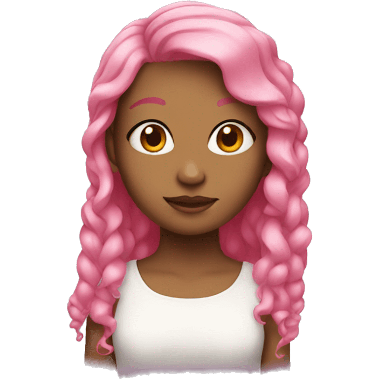 girl with pink hair emoji