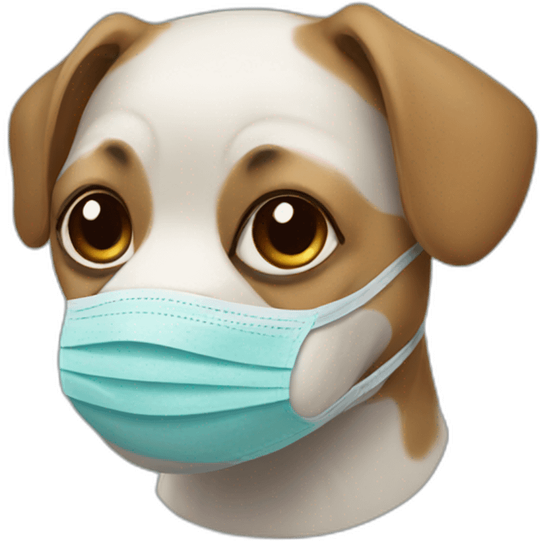 dog with face mask emoji