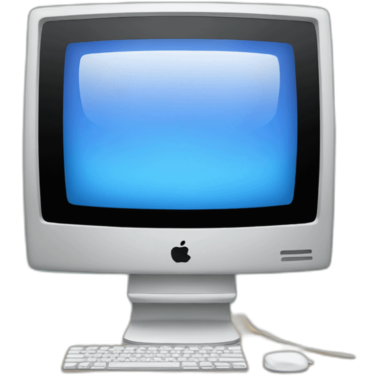 mac computer with hello on its monitor emoji