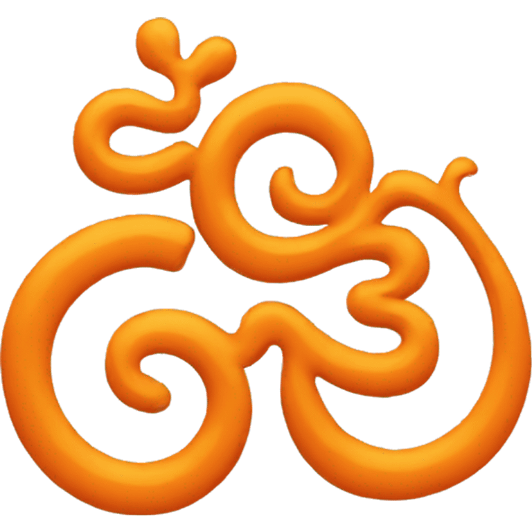 Om in orange colour  emoji