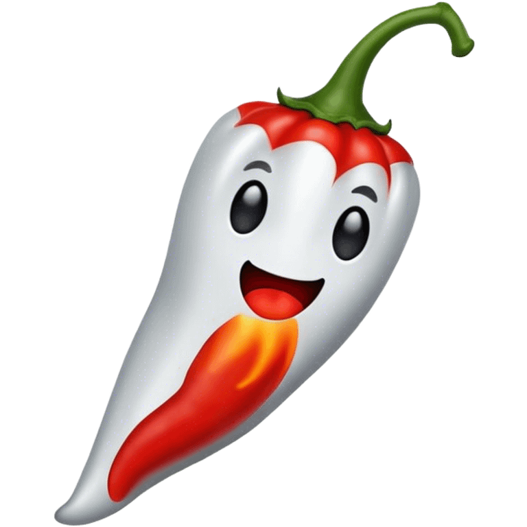 A ghost pepper emoji