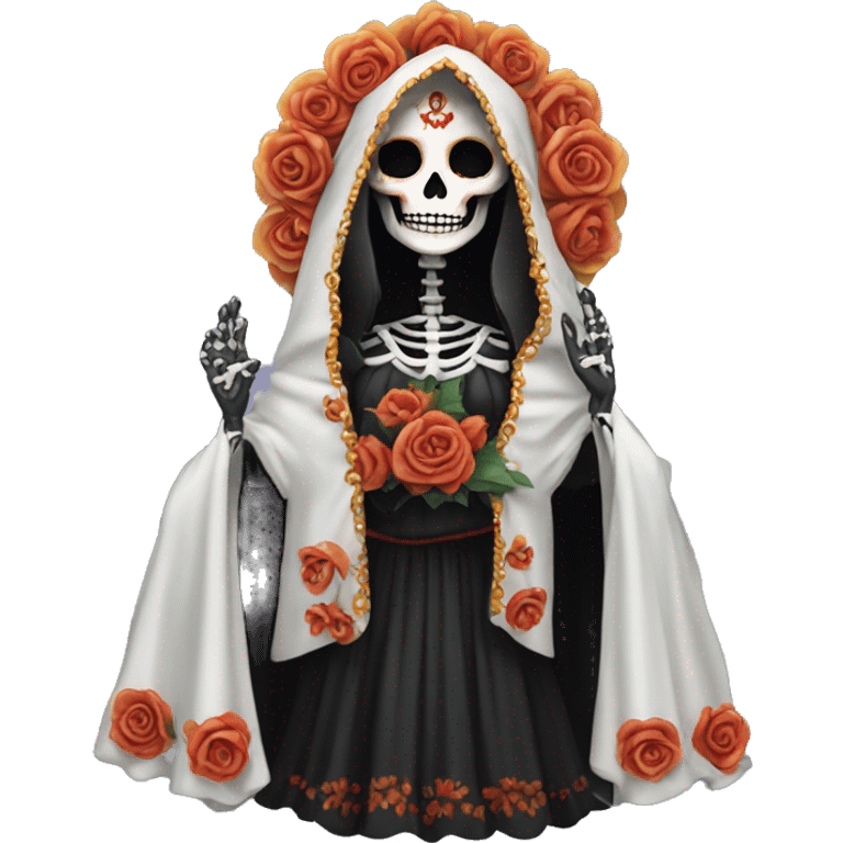 The goddess of death, santa muerta.  emoji