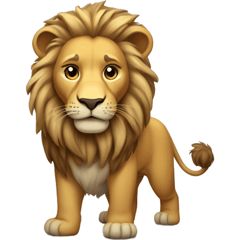 Injured lion emoji