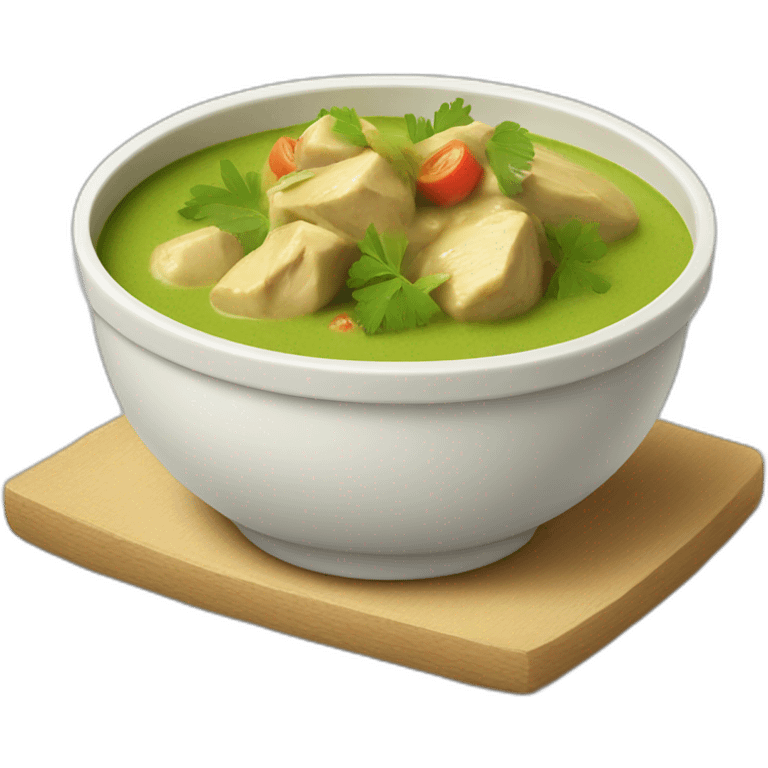 green chicken curry emoji