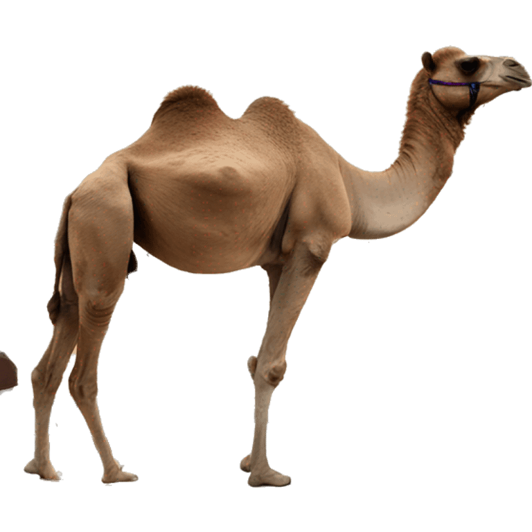 a camel on a yacht in Dubai emoji