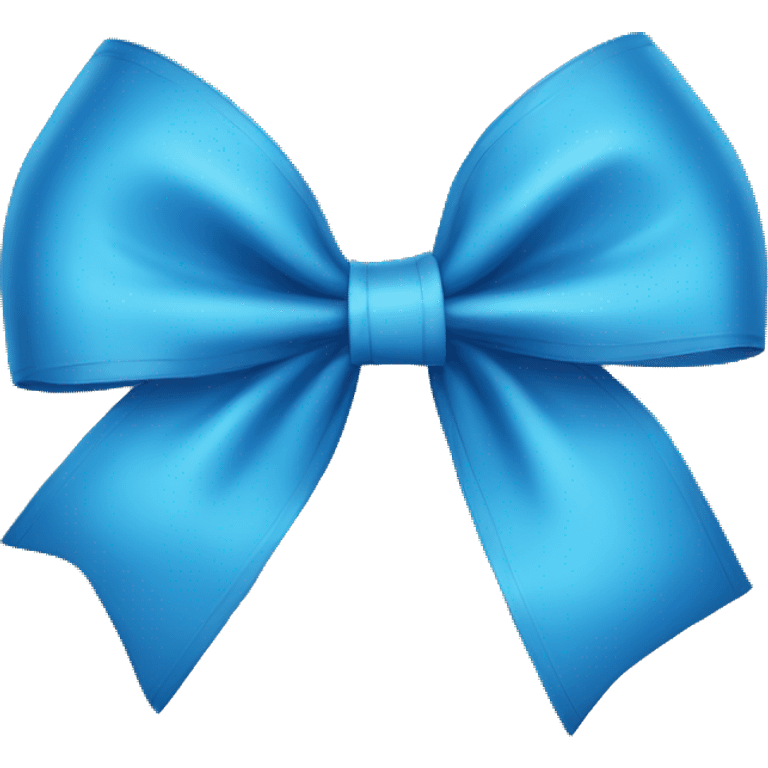 Blue bow emoji