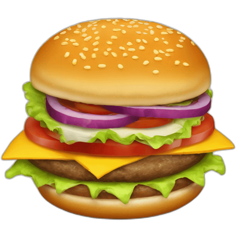 Hamburguer com formato de monstro emoji