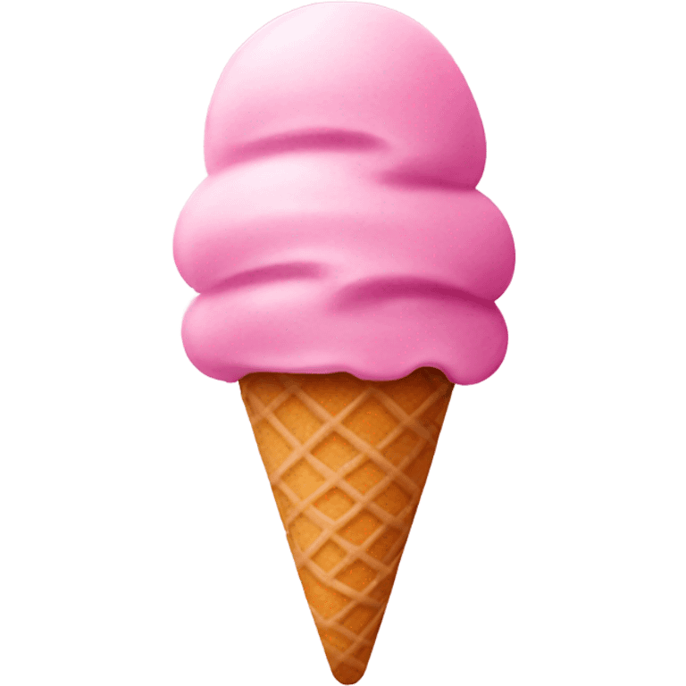 Pink icecream  emoji