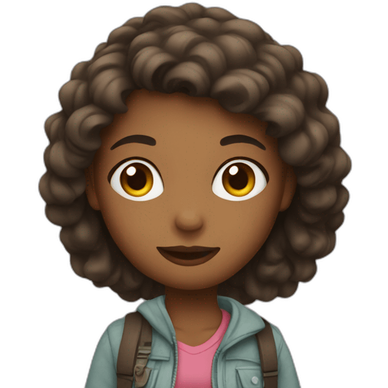 Girl travelling emoji