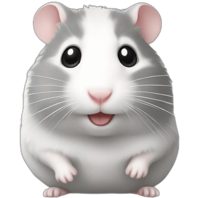 Light gray hamster emoji