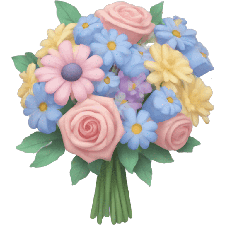 pastel bouquet emoji