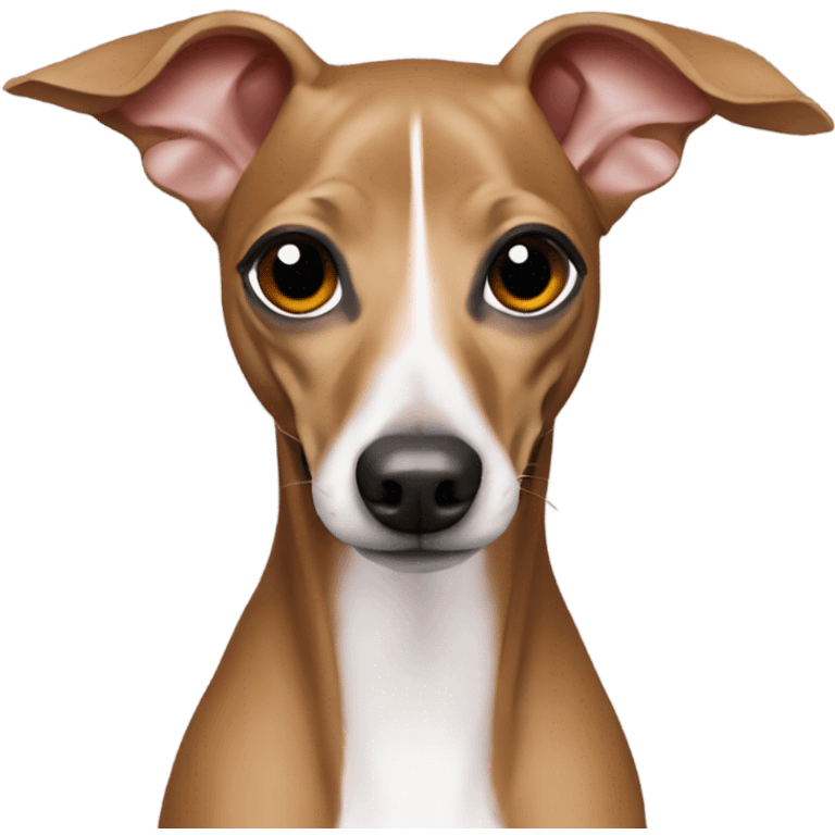 Red fawn italian greyhound emoji