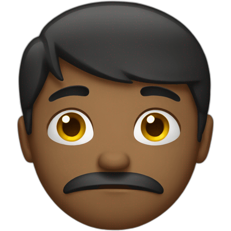 An emoji of sad emoji