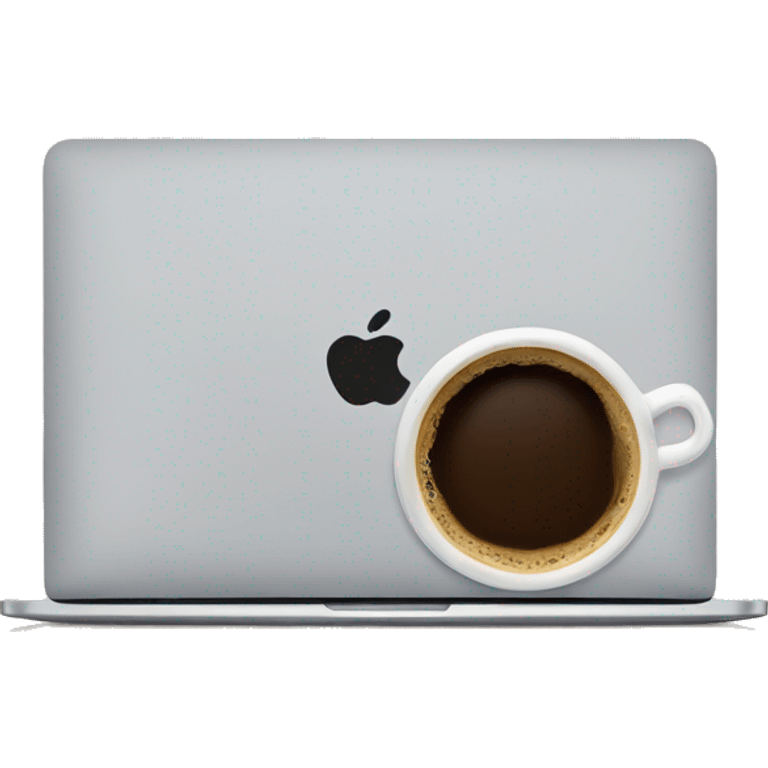 MacBook and coffee emoji