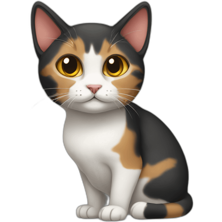 tricolor female cat emoji