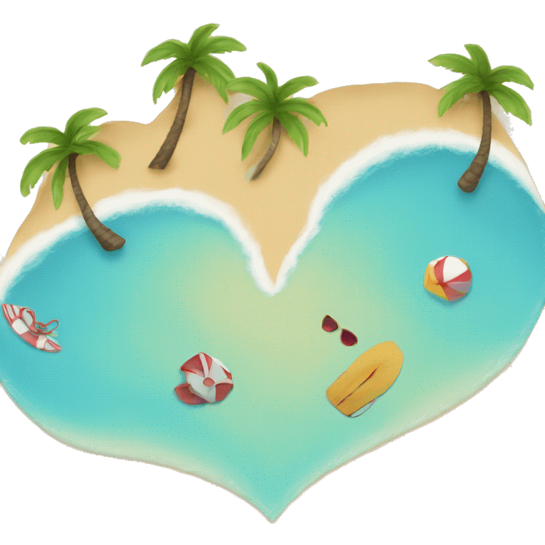 Beach Heart emoji