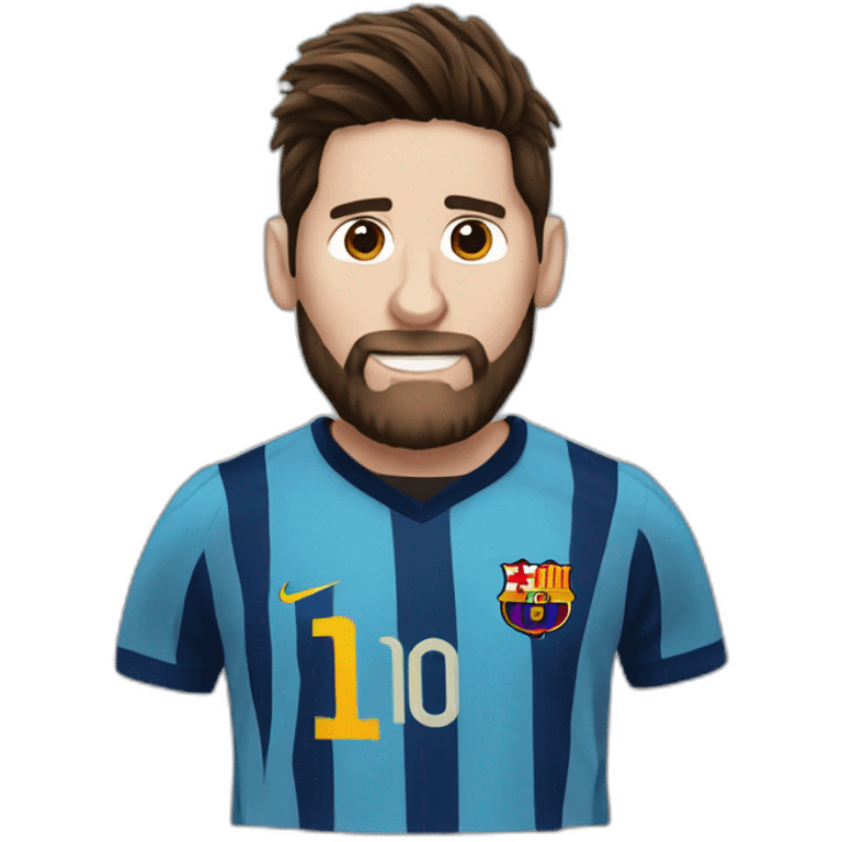 messi with beard emoji