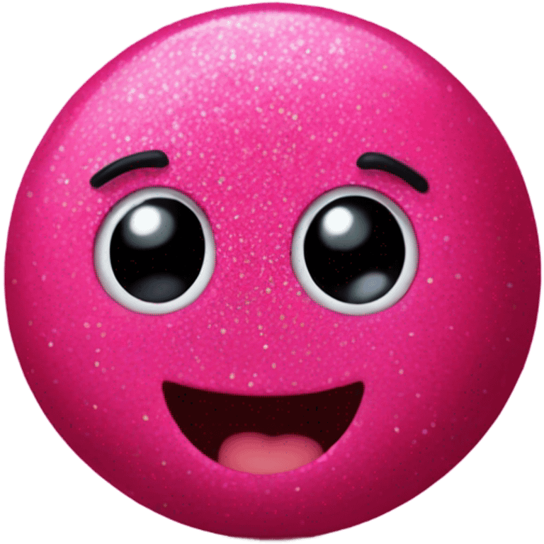 Hot pink blueberries with glitter  emoji