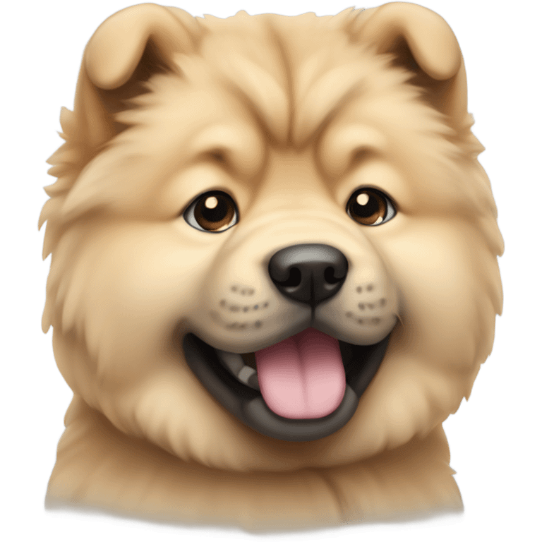 Chow chow puppy  emoji