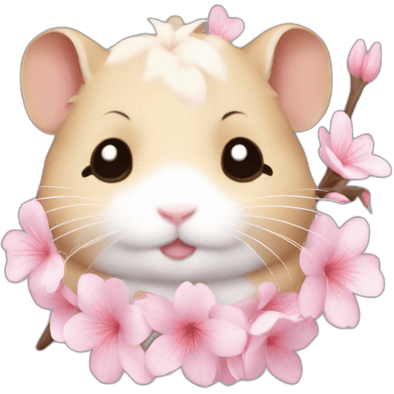 hamster cherryblossom body emoji