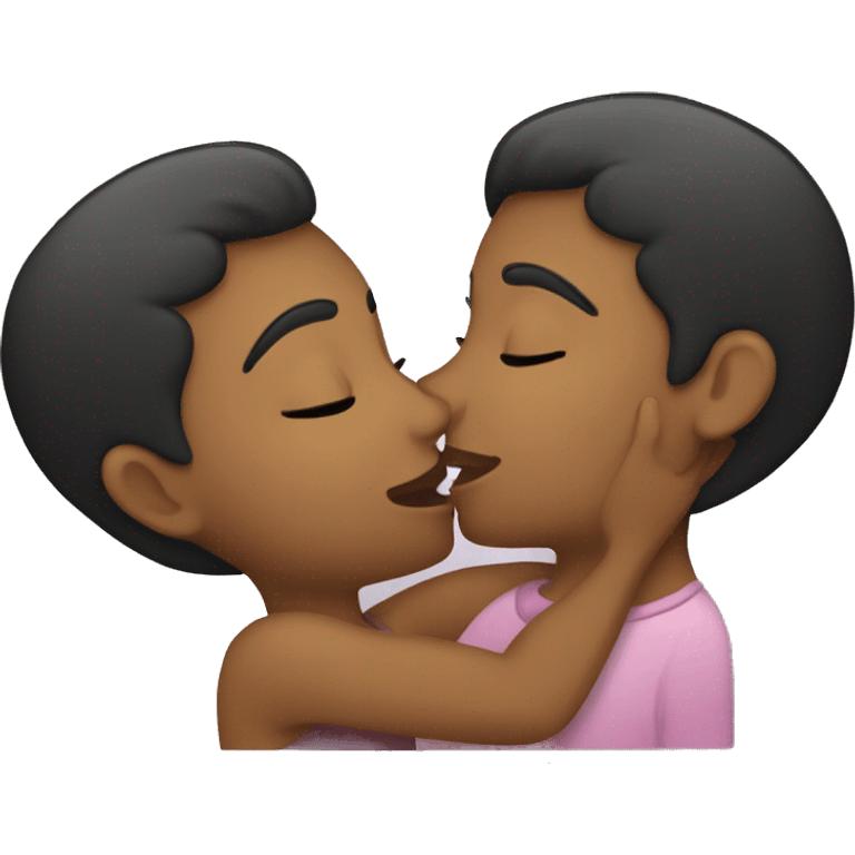 lesbian kissing emoji