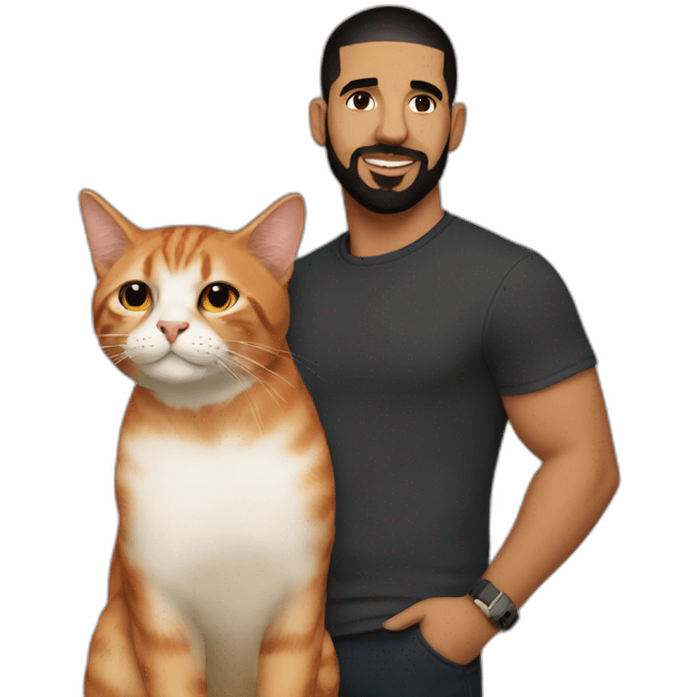 drake with red cat emoji