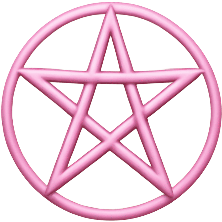 Light pink pentacle emoji