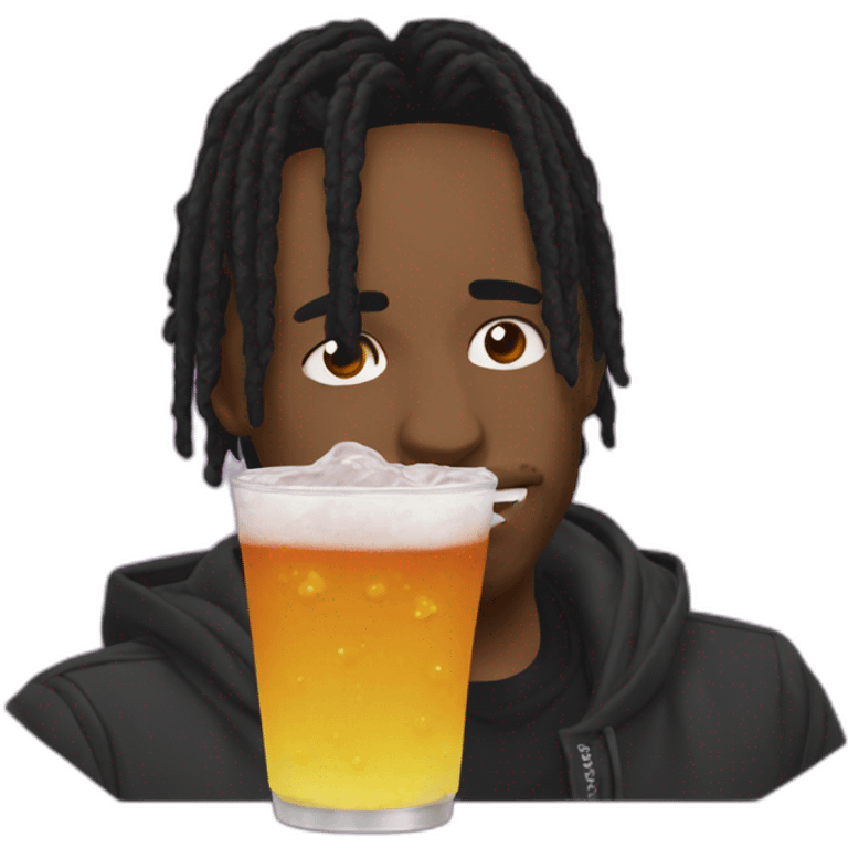 Travis Scott drink lean emoji