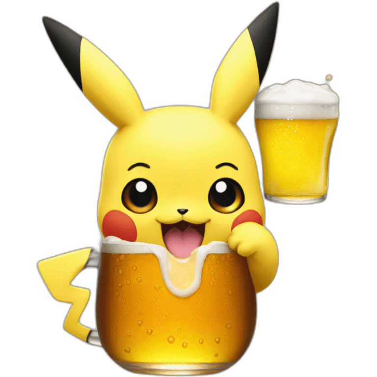 pikachu-drink-beer emoji