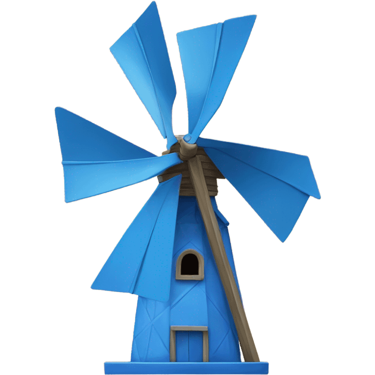 Blue windmill emoji