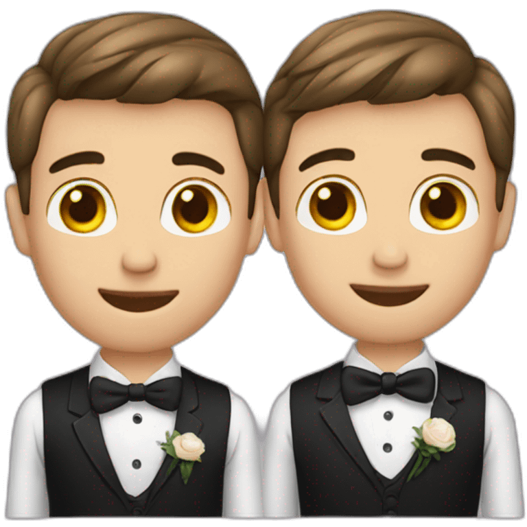 Boys gay married emoji