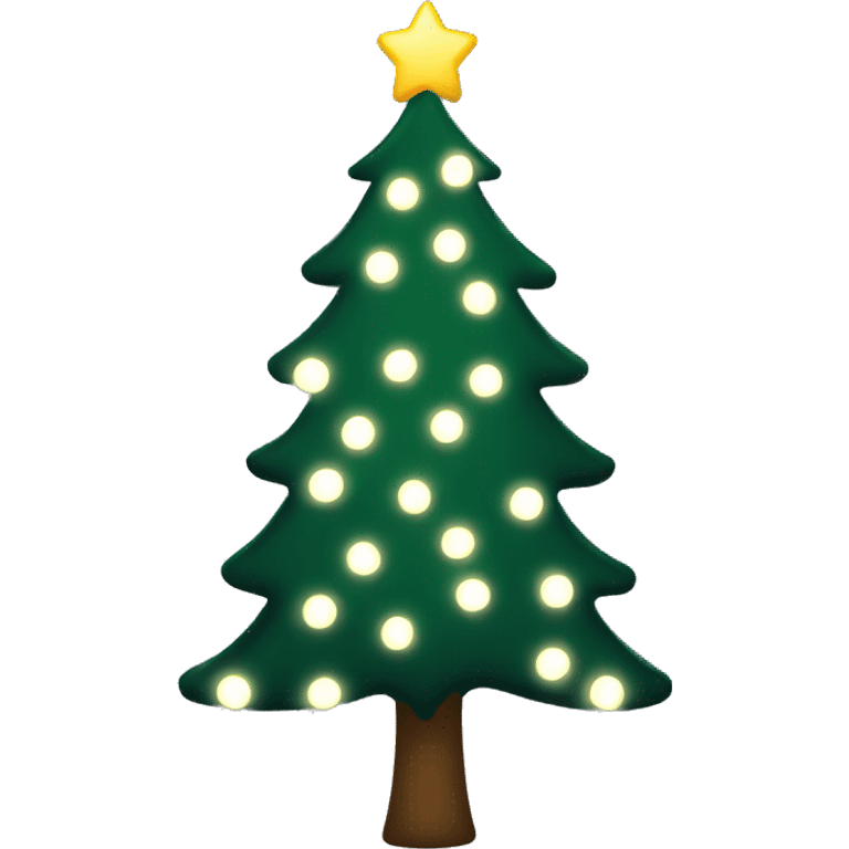 christmas tree white lights emoji