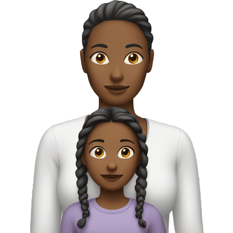 Mom and daughter  emoji