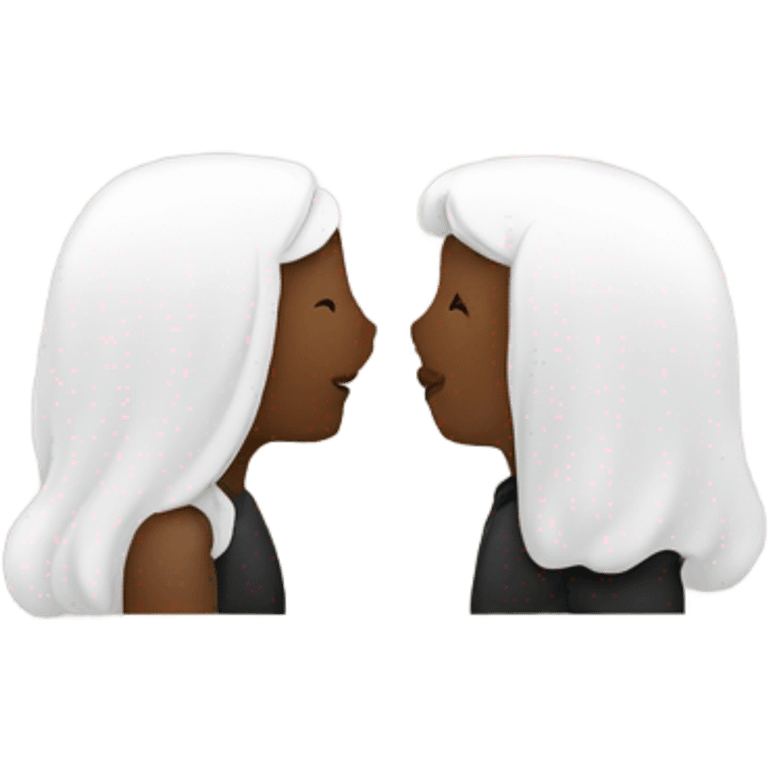 two white people kissing  emoji