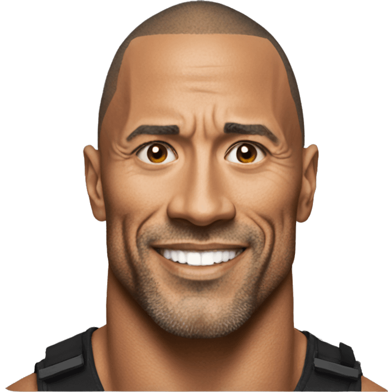 the rock with CapCut emoji