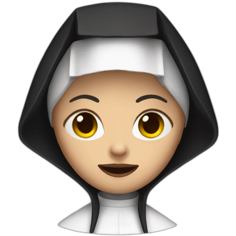 scary nun emoji