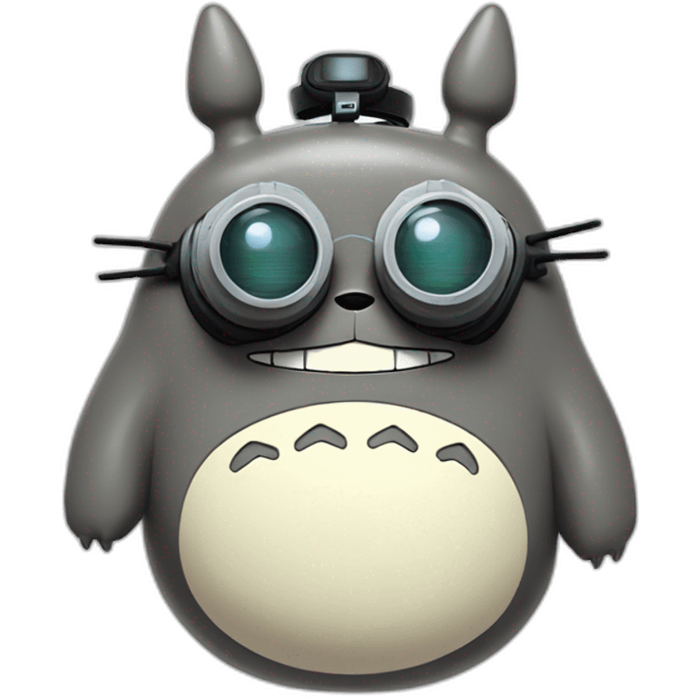 totoro with VR headset emoji