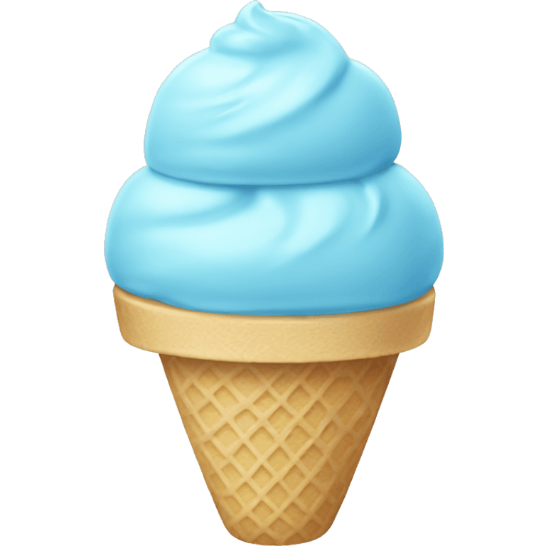 pastel blue ice cream emoji