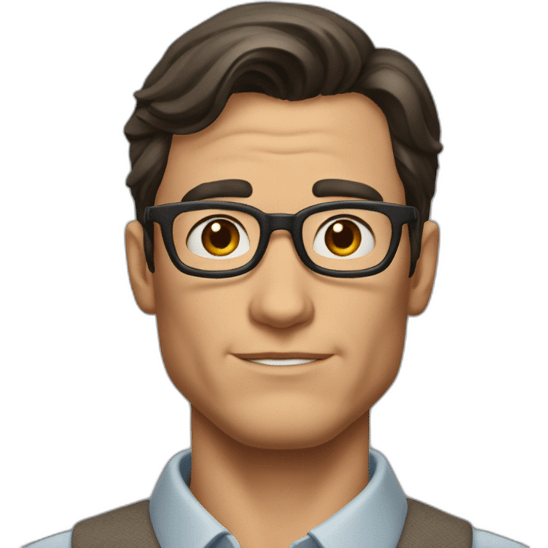 clark kent without glasses emoji