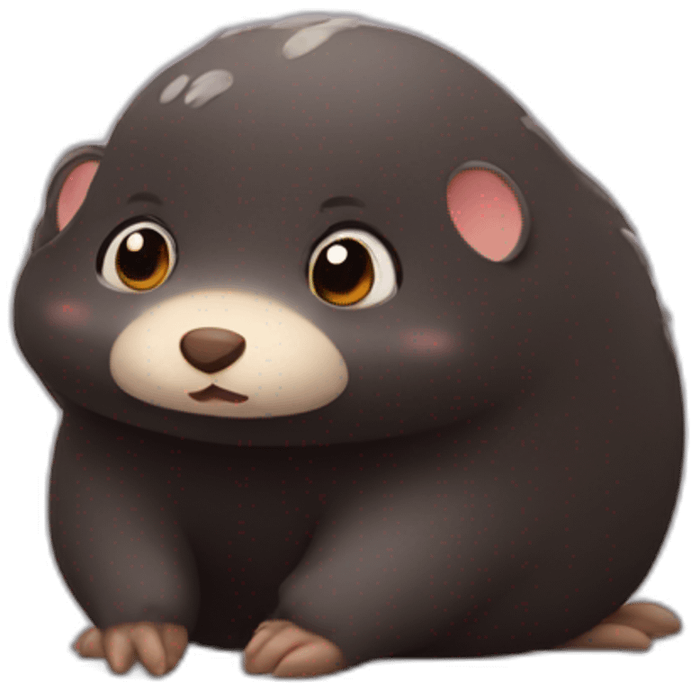 Cute mole emoji