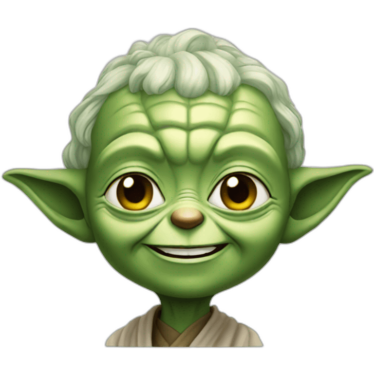 Yoda smile emoji