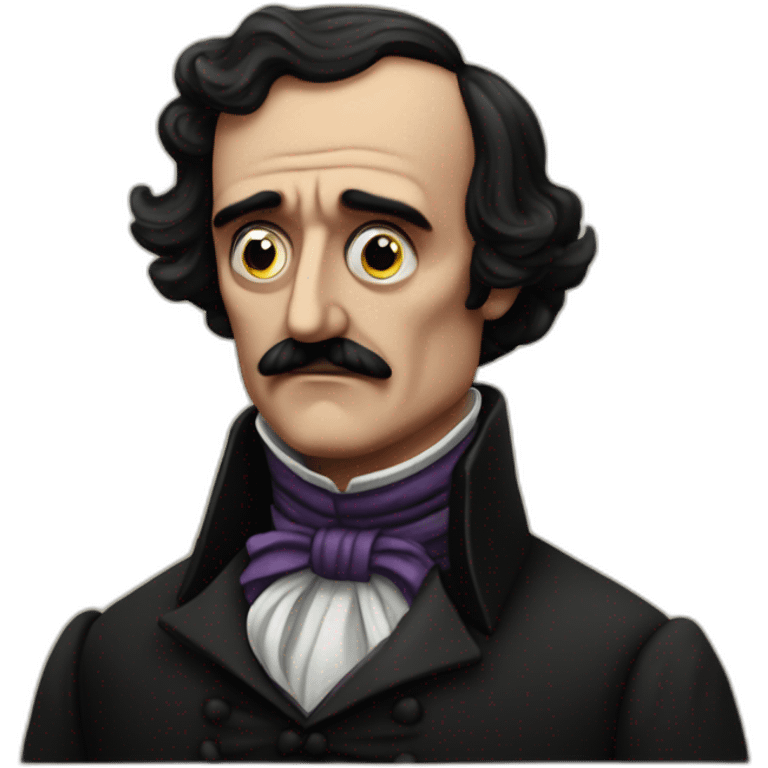 Edgar Alan Poe durmiendo emoji