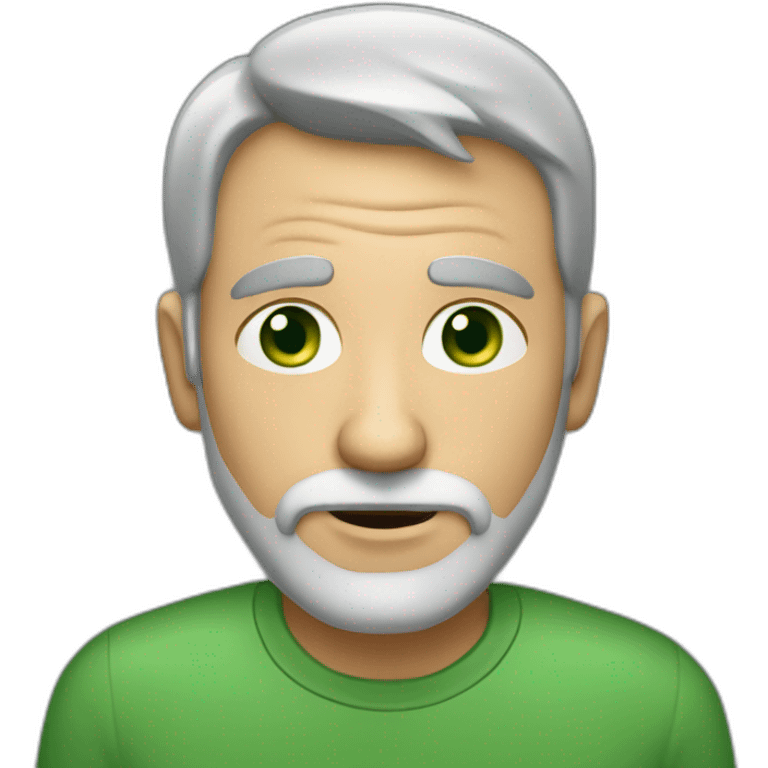 mature-man-with-little-hair,-gray-beard-and-green-eyes emoji