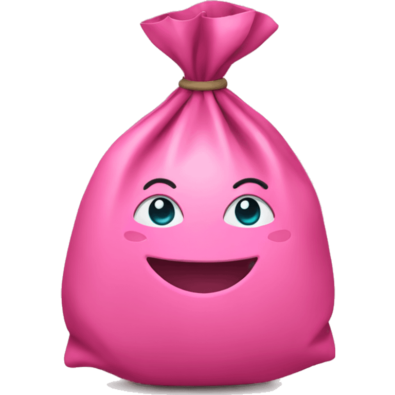 Pink money bag emoji