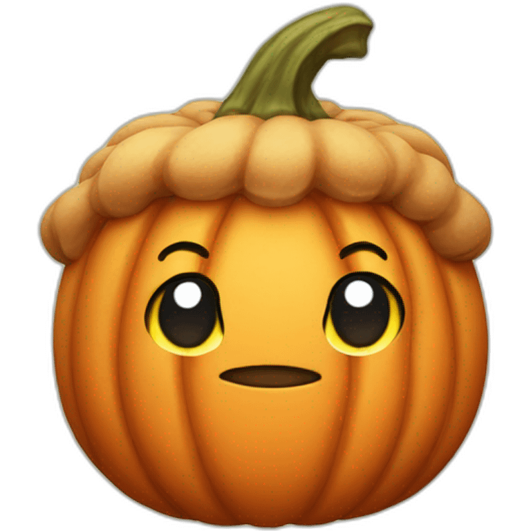 Halloween Pumpkin Bun emoji