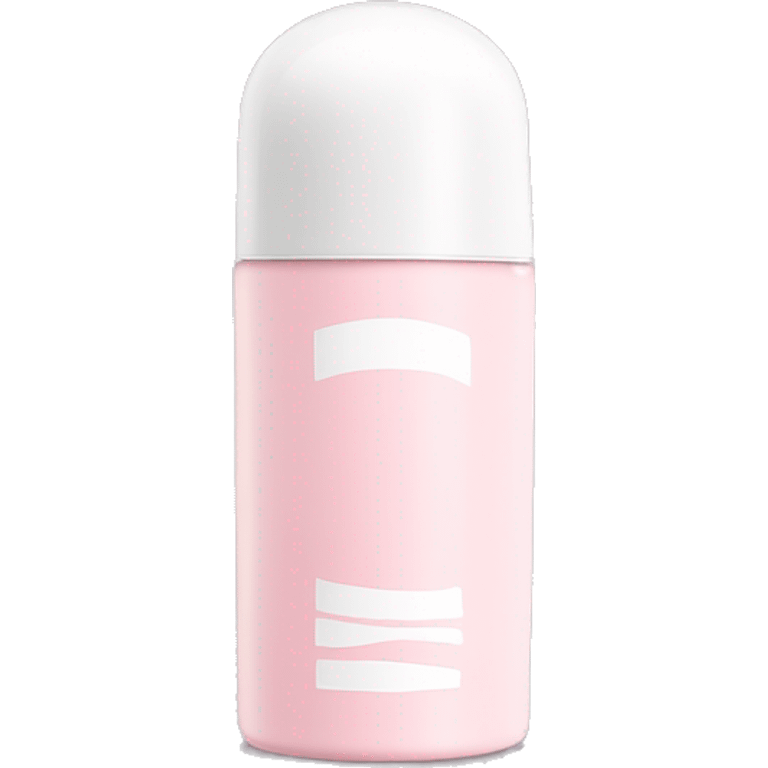 light pink roll-on deodorant with a white cap emoji