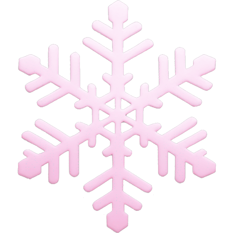 pastel pink snowflake  emoji