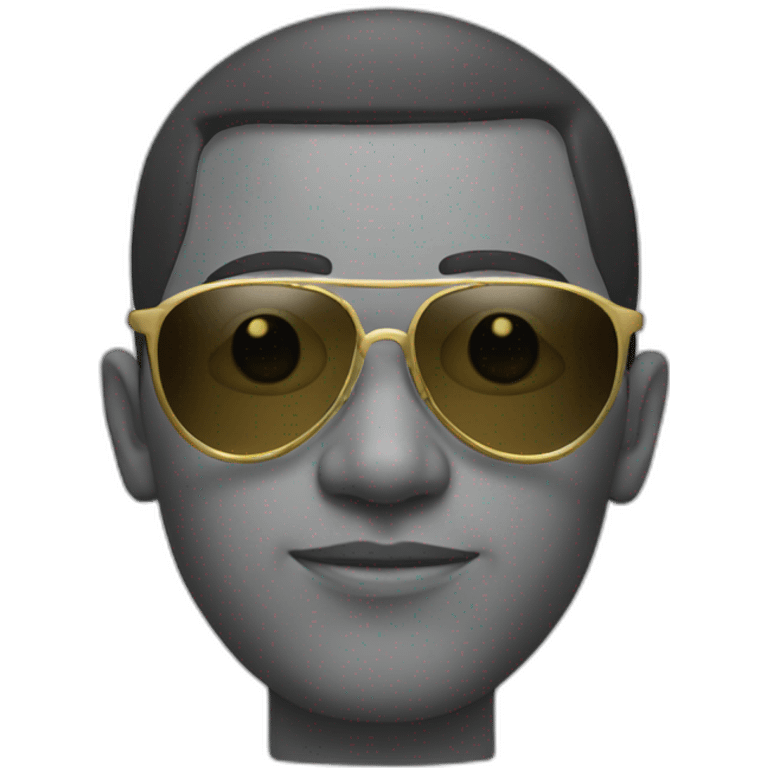 gang member with golden aviator glasses emoji