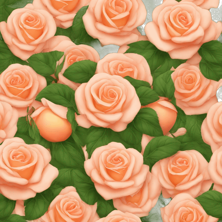 Peach rose emoji